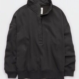 Aerie Oh Snap Sweatshirt in Smoked Gray